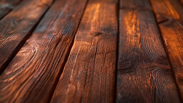 A detailed view of natural wood decking highlighting its rough texture and natural knots that give it a rustic and cozy feel.