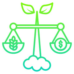 Agriculture Scales Gradient Linear Style