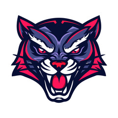 Angry Cougar Mascot Vector Logo