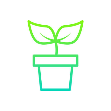 Growth Plant Gradient Linear Style