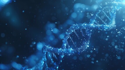 medical background DNA helix or atom visualization