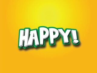 Happy Text Style Effect
