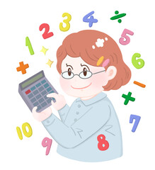 計算が得意な女の子