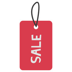 Sale Tag Single 2 cute on a white background, vector illustration.