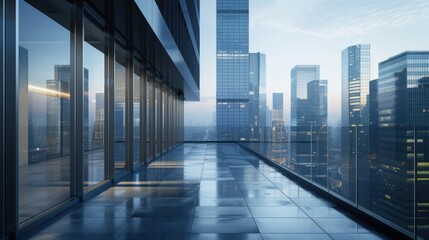 Stunning city views and buildings towering into the sky