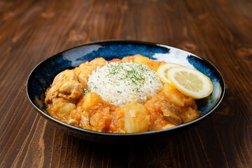 レモンチキンカレー