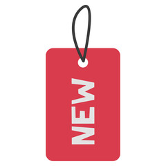 Sale Tag new Single 16 cute on a white background, png illustration.