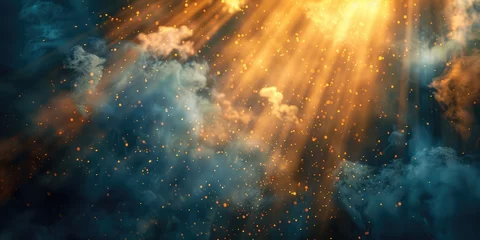 Fotobehang God's light in heaven, signifying the divine presence. Generative Ai © Planum