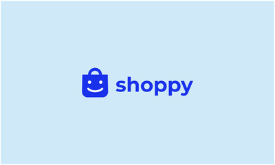 Happy Online Shop Logo Design