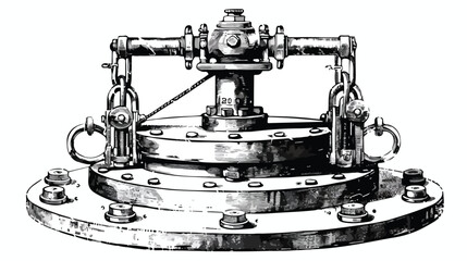 Capstan which is a machine used for raising anchors o
