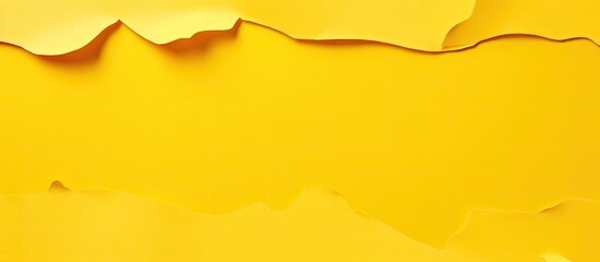 Vibrant Yellow Background with an Intriguing Circular Hole, Minimalist Design Concept