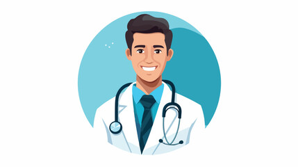 Doctor Icon Medical And Health Care Symbol. flat vector