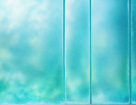 Window Abstract green and blue blurred gradient. Ai generate 