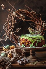 Easter Bunny Cake A Delicious Treat for the Holiday Generative AI