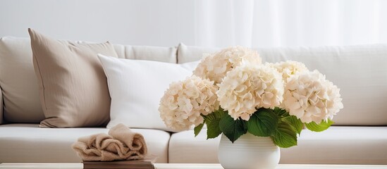 Elegant White Vase Adorned with Beautiful Flowers on a Chic Table Setting