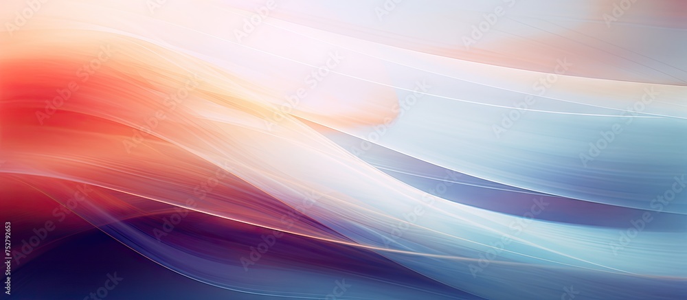 Poster vibrant abstract composition with a soft-focus delicate blurred effect