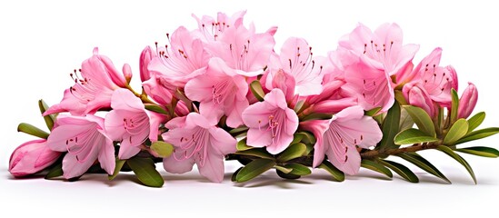 Gorgeous Pink Blooms - Elegant Floral Arrangement on a Clean White Background