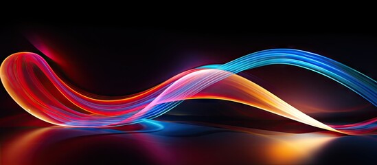 Mesmerizing Abstract Light Trails Painting a Colorful Wallpaper