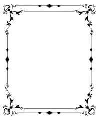 Black and White Photo Frame Design vector