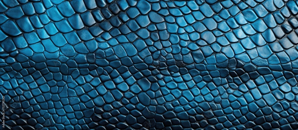 Poster tranquil blue background with scattered pebble pattern - natural texture for design projects