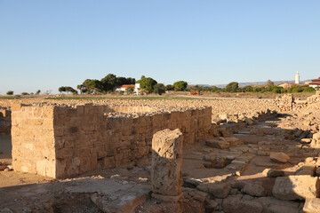 Archaeological Park in city Paphos, the greek part of Cyprus – Image