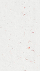 Hand made antique blank sheet fibers red flowers paper texture background