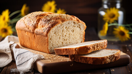 loaf of bread - obrazy, fototapety, plakaty