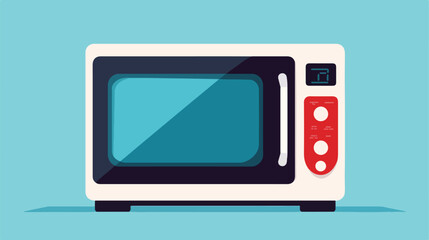 Microwave Household icon flat vector