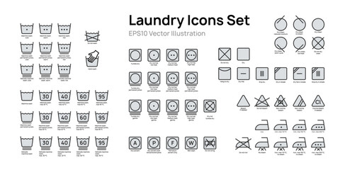 Laundry icons set vector illustration design.