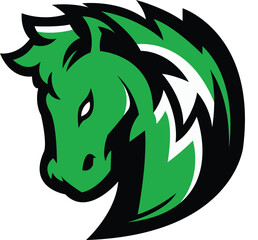 horse Logo design, horse sport logo vector , horse head illustration vector drawing, Mascot Brave horse Logo design any kind of graphic work, using the concept of a horse's head, Esport game logo icon