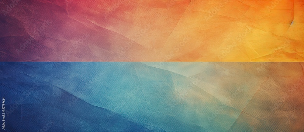 Poster vibrant abstract background with dynamic blue and orange tones for design projects