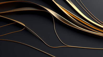 Abstract lines, curved wavy lines