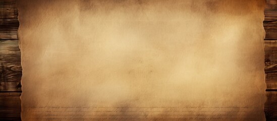 Vintage Aged Paper Texture on Rustic Wooden Background with Timeless Elegance