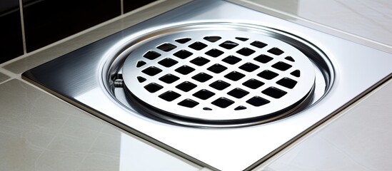 Modern Square Pattern Shower Drain for Contemporary Interior Design Concepts