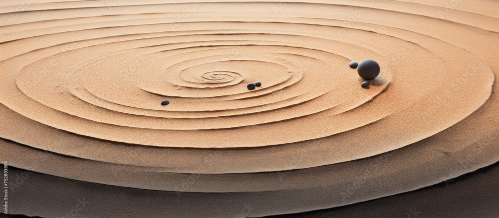 Aufkleber a circle of water containing various planets floating within it, creating a unique and captivating c