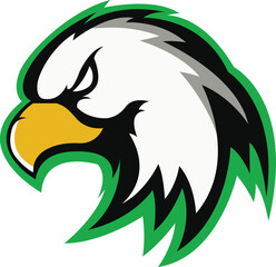 Eagle Logo design, sport logo design, Eagle head illustration vector drawing, Brave Eagle head mascot Logo design. Vector Template Illustration Design. Mascot Brave Eagle Logo design any kind graphic