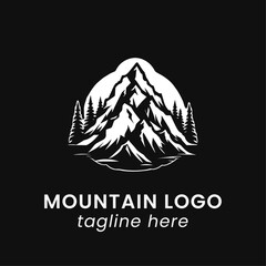 mountain logo design icon template vector