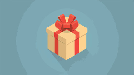 The best gift box icon vector illustration flat vector