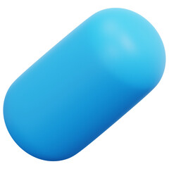 capsule 3d render icon illustration