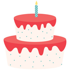 Birthday Cake Illustration