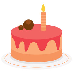 Birthday Cake Illustration