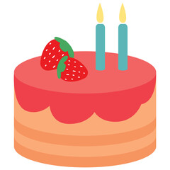 Birthday Cake Illustration