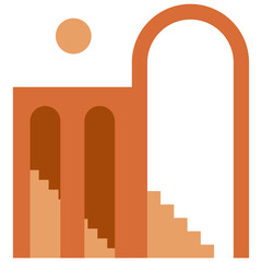 Architechtural Boho Illustration