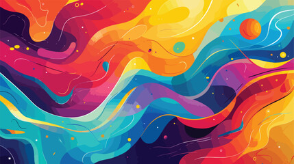 Abstract colorful background. raster illustration. .. - obrazy, fototapety, plakaty