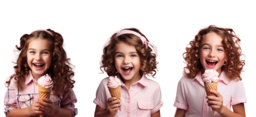 Girl with ice cream cone