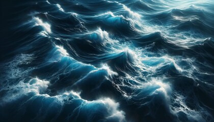 dynamic textures and movement of the ocean's surface concept, color, vector, paradise wallpaper...
