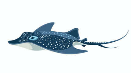 Electric Stingray is a sea animal. Vector stock illustration