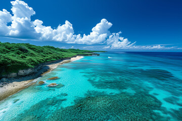 A geographical picture of beautiful wide beaches