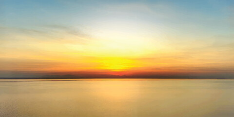 sunset over the sea
