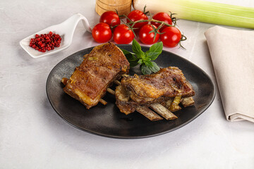 Roasted Lamb ribs with spices